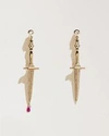 Fine Dagger Earrings In Gold