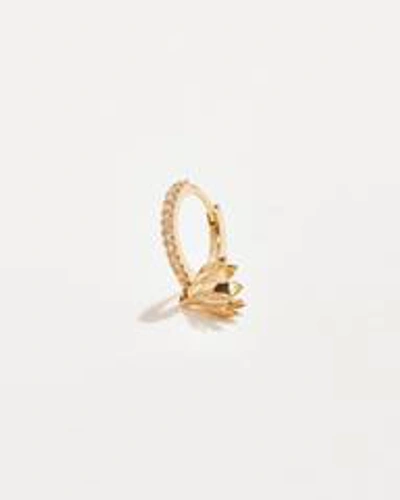Pamela Love Piercing Anemone Pave Huggie In Gold