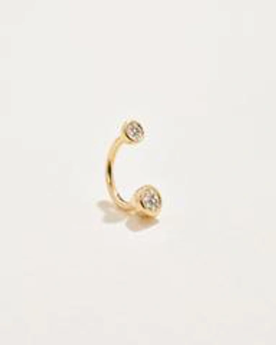 Pamela Love Piercing Gravitation Diamond Hook In Gold