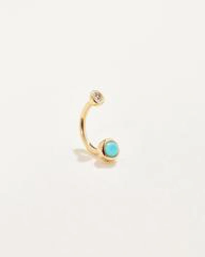 Pamela Love Piercing Gravitation Hook In Gold/blue