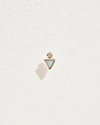 Pamela Love Piercing Triangle Dot Stud In Gold/blue
