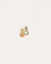 Pamela Love Piercing Double Dot Stud In Gold/blue