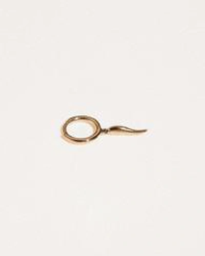 Pamela Love Piercing Italian Horn Huggie In Gold