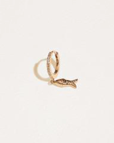 Pamela Love Piercing Aegean Pavé Huggie In Gold