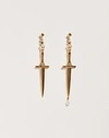 Pamela Love Dagger Drop-style Earrings In Gold