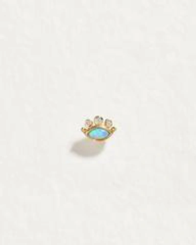 Pamela Love Piercing Celestial Eye Stud In Gold/blue