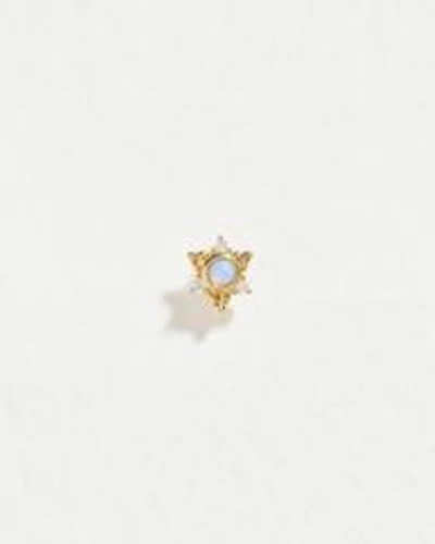 Pamela Love Piercing Celestial Star Stud In Gold/blue