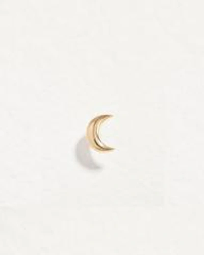 Pamela Love Piercing Celestial Moon Stud In Gold
