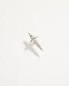 Pamela Love Piercing Dagger Pave Stud In Silver