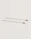 Pamela Love Suspension Ear Threaders In Silver