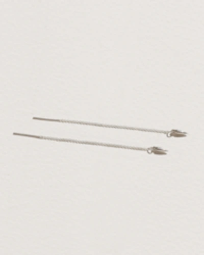 Pamela Love Suspension Ear Threaders In Silver