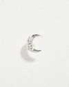 Pamela Love Piercing Celestial Moon Stud In Silver