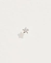 Pamela Love Piercing Midnight Star Stud In Silver