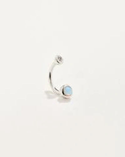 Pamela Love Piercing Gravitation Hook In Silver/blue