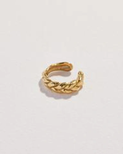 Pamela Love Braided Ear Cuff In Gold