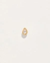 Piercing Raindrop Stud In Gold