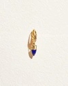 Piercing Inlay Vessel Huggie In Gold/blue