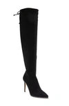 Bcbgeneration Women's Hilanda Studded Point-toe Over-the-knee Boots In Black