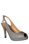 J. Reneé J.renee Onille Peep Toe Pump In Pewter