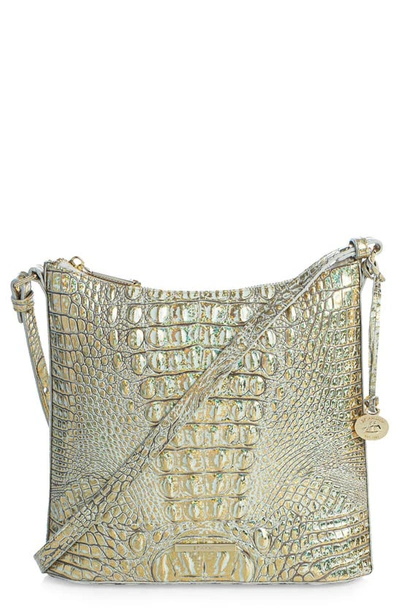 Brahmin Katie Croc Embossed Leather Crossbody Bag In Hologram