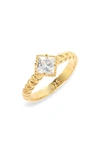 Argento Vivo Cubic Zirconia Twist Ring In Gold