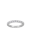 Swarovski Vittore  Crystal Round-cut Rhodium-plated Ring In White