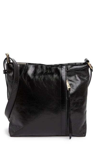 Hobo Drifter Leather Crossbody Bag In Black