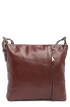 Hobo Drifter Leather Crossbody Bag In Chocolate