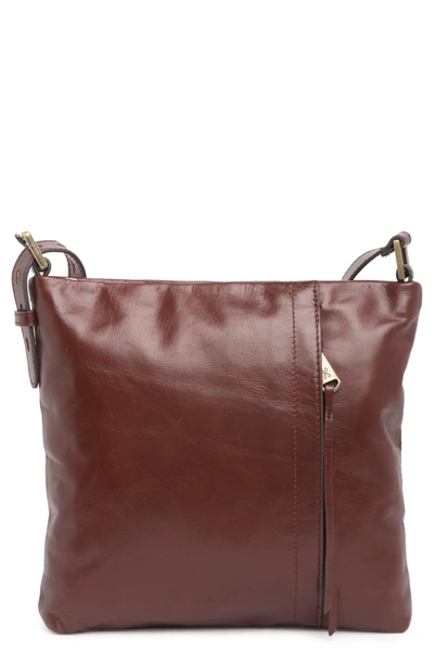 Hobo Drifter Leather Crossbody Bag In Chocolate