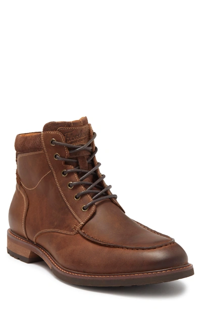 Florsheim Chalet Leather Moc Toe Side Zip Boot In Brown Ch