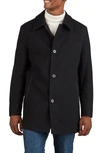 Cole Haan Signature Wool Blend Plush Car Coat In Black