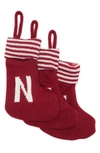 Nordstrom Rack Monogram Christmas Stocking In Red Chili Multi N