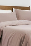 Southshore Fine Linens Luxury Essentials Duvet Cover Set In Muted Mauve
