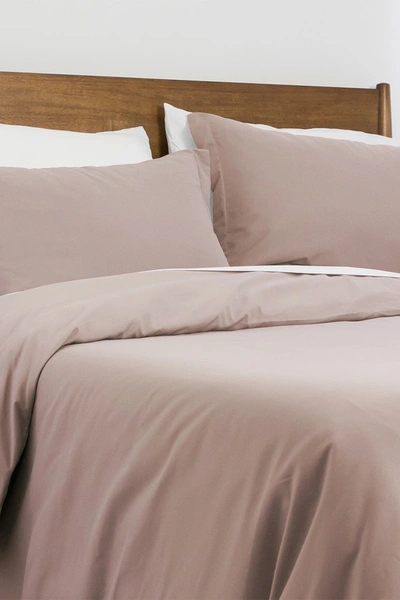 Southshore Fine Linens Luxury Essentials Duvet Cover Set In Muted Mauve