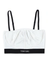 Tom Ford Cropped Tech Jersey Tank Top In White