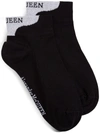 Alexander Mcqueen Logo Heel Tab Ankle Socks In Black