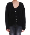 Zadig & Voltaire Star Button Cashmere Cardigan In Black