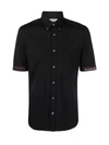 Alexander Mcqueen Logo-trimmed Shirt In Black