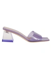 Gianvito Rossi Clear Block-heel Mule Sandals In Lvlv