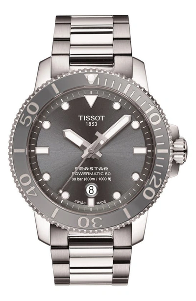 TISSOT SEASTAR 1000 PROFESSIONAL POWERMATIC 80 BRACELET WATCH, 43MM