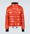 Moncler Red Down Lagoria Jacket In Orange