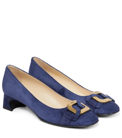 Tod's Catena 35 Suede Pumps In 0