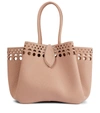 ALAÏA ANGÈLE 25 LEATHER TOTE