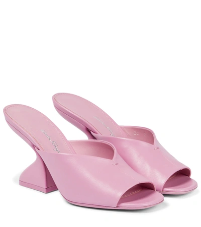 Ferragamo Open-toe Mule Sandals In Animal Print