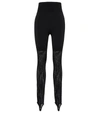 Alaïa High-rise Stirrup Leggings In Noir Alaia