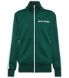 Palm Angels Navy Monogram Classic Track Jacket In Green White
