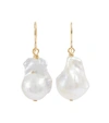 Jil Sander Gold Revive Pearl Earrings In Natural