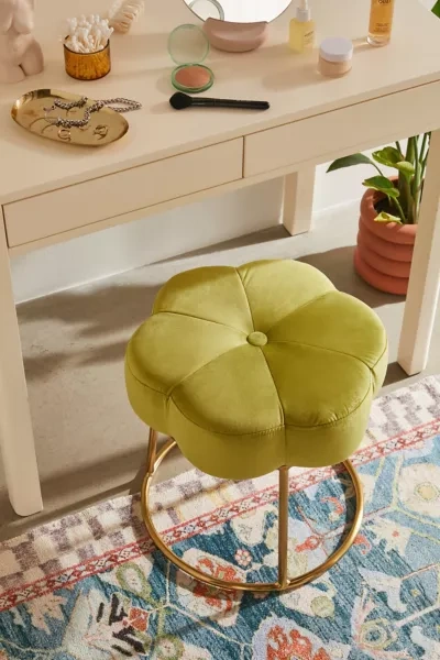 Urban Outfitters Ciara Flower Vanity Stool