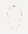 CRYSTAL HAZE 18CT GOLD-PLATED BOX CHAIN NECKLACE