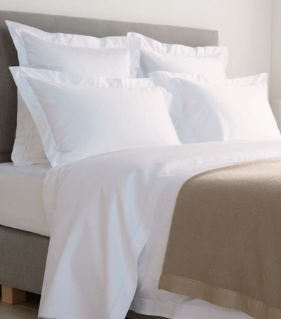 Harrods Of London Brompton King Fitted Sheet (150cm X 200cm) In White
